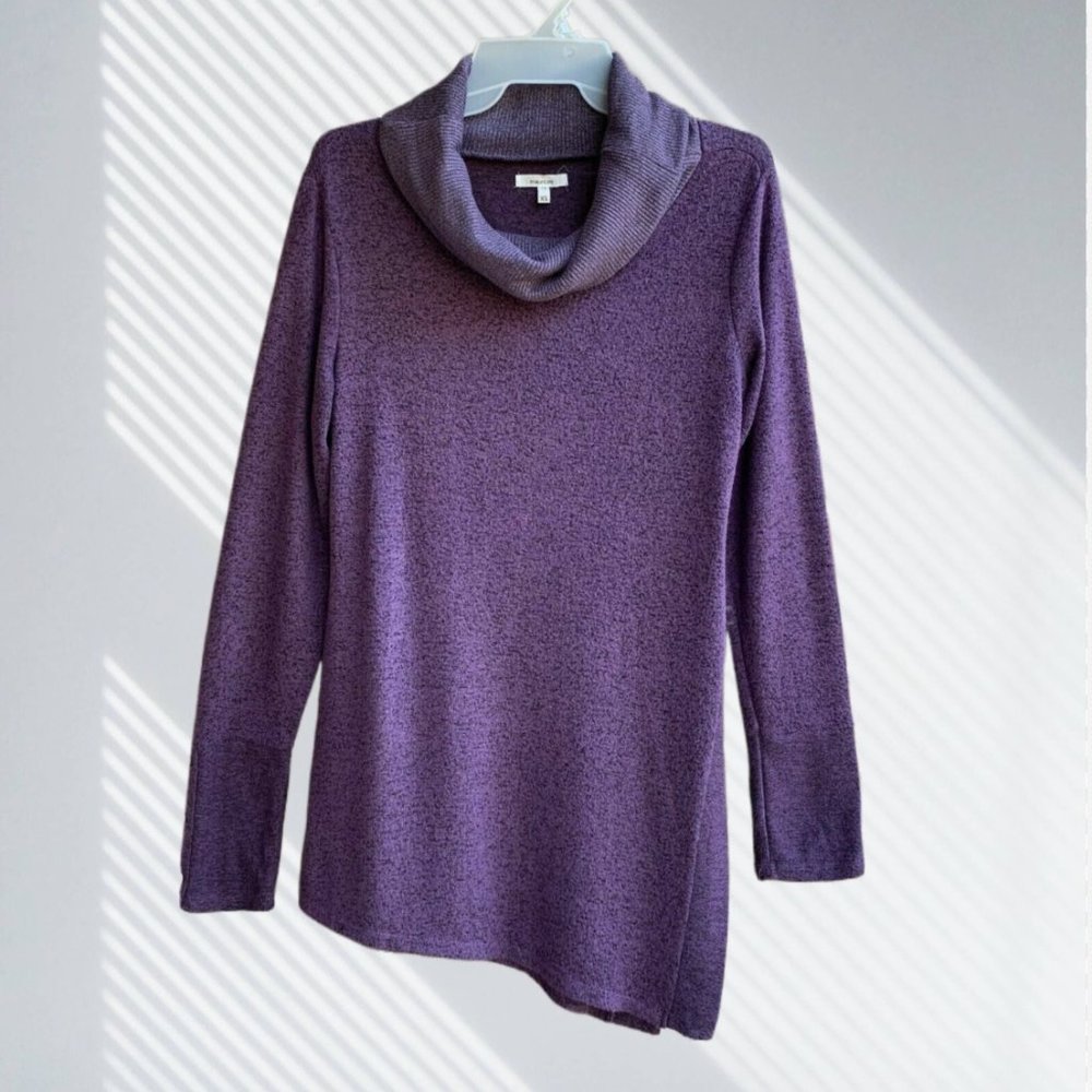 Maurices Women's Cowl Neck Long Sleeves Sweater Pullover Uneven Hem Size XS